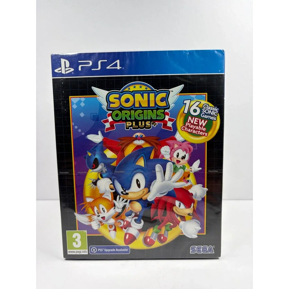 Sonic Origins Plus PS4 PlayStation 4 Game 16 Classic Titles Sega New Sealed